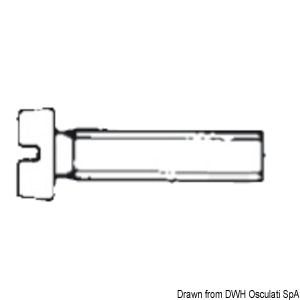 Mechanical screw head w/slot 4x25 AISI 316 316.84/4X25